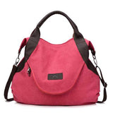 Women Canvas Tote Bag Casual Crossbody Shoulder Bag