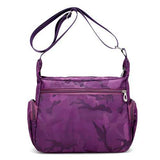 Women Nylon Multi Pocket  Shoulder Bag Crossbody Bag