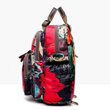 National Style Outdoor Flower Pattern Shoulder Bag Crossbody