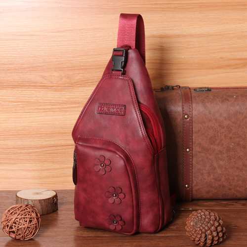 Brenice Women Vintage Casual Faux Leather Shoulder Bag