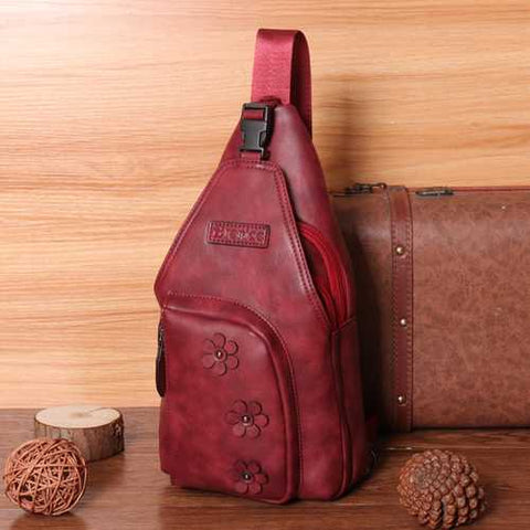 Brenice Women Vintage Casual Faux Leather Shoulder Bag