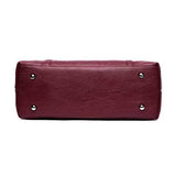 Large Capacity Women Pu Leather Handbag Set Casual Tote