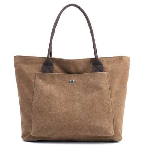 Vintage Simple Wild Tote High Capacity Handbags For Women