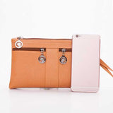 Women Long Purse Leisure Shoulder Bags Multifunction Crossbody Bags