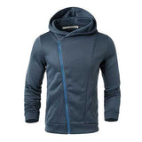 Mens Zip Up Pure Color Soft Sport Hoodies Sweatshirts