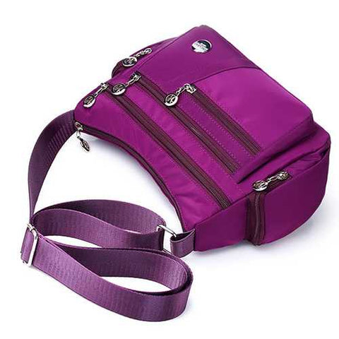 Women Nylon Water-resistant Crossbody Shoulder Bag