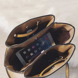 Women Soft PU Bucket Crossbody Bags Large Capacity Bags