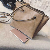 Women Soft PU Bucket Crossbody Bags Large Capacity Bags