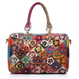 Women Elegant Flower Patchwork Crossbody Bag Handbag
