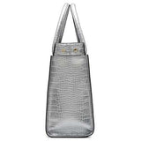 Kadell Metal Crocodile Large Capacity Pattern Handbag For Women