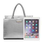 Kadell Metal Crocodile Large Capacity Pattern Handbag For Women