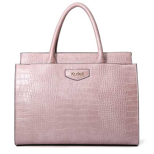 Kadell Metal Crocodile Large Capacity Pattern Handbag For Women