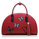 Women National Style Semicircle Handbag Shoulder Bag Crossbo