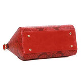 Women Embossed Portable Shoulder Bag Classic Handbag Crossbo