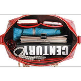 Women Embossed Portable Shoulder Bag Classic Handbag Crossbo