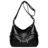 Women 2 Front Pockets PU Leather IPAD MINI Crossbody Bag