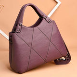 Women Pu Leather Tote Handbag Classic Crossbody Bag