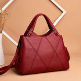 Women Pu Leather Tote Handbag Classic Crossbody Bag