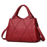 Women Pu Leather Tote Handbag Classic Crossbody Bag
