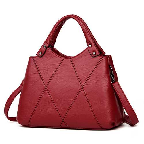 Women Pu Leather Tote Handbag Classic Crossbody Bag