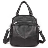 Multifunctional Women Pu Leather Handbag Crossbody Bag