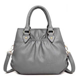 Women Pu Leather Handbag Crossbody Bag 3 Main Bags