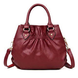 Women Pu Leather Handbag Crossbody Bag 3 Main Bags