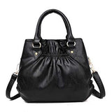 Women Pu Leather Handbag Crossbody Bag 3 Main Bags