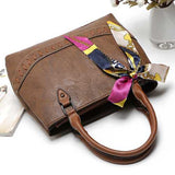 Women Stone Grain Fashion Scarf Bag Large Capacity Handbag