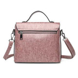 Women Magnetic Button Fashion Handbag Shoulder Crossbody Bag