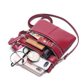 Women Genuine Leather Multi-Function Phone Bag