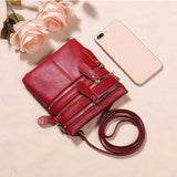Women Genuine Leather Multi-Function Phone Bag