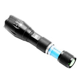 2 in1 XANES UV05 2xT6 LEDs Purple+White Light Zoomable UV Flashlight Scorpion Insect Detection Pen