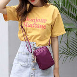 Women Waterproof Phone Bag Nylon Waist Bag Crossbody Bag