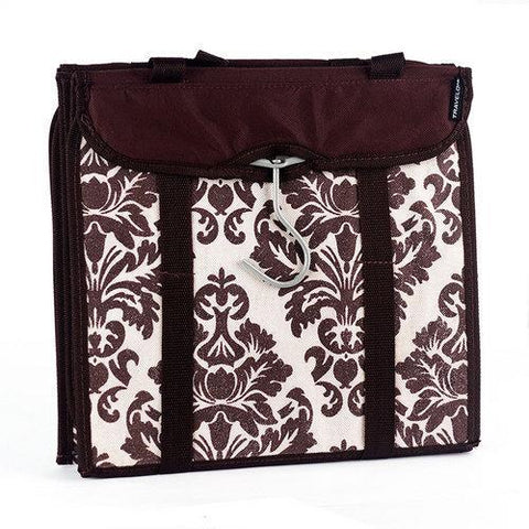 Travelon Hanging Handbag Organizer - Set of 2 (Chocolate Damask)