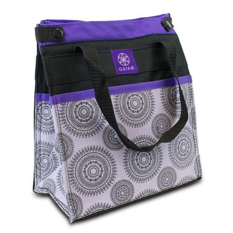 Gaiam Insulated Lunch Bag Tote Leak-Resistant Purple Marrakesh