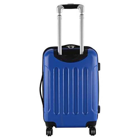 GLOBALWAY Expandable 20" ABS Carry On Luggage Travel Bag Trolley Suitcase-Blue