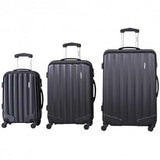 3 pcs Luggage Travel Set Bag with Lock-Black