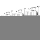 3PC Luggage Set Travel Suitcase with TSA Lock-Navy