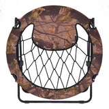 Outdoor Camping Folding Round Bungee Chair-Army Uniform
