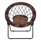 Outdoor Camping Folding Round Bungee Chair-Army Uniform