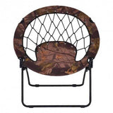 Outdoor Camping Folding Round Bungee Chair-Army Uniform