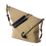 Women Canvas Bags Casual Black Buttom Shoulder Bags Crossbody Bags