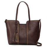 Women Retro Tassel Tote Bags Ladies Casual Shoulder Bags Crossbody Bags