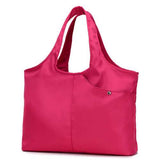Women Nylon Handbag Solid Tote Bag Multi Pocket Shopping Bag