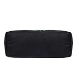 Women Nylon Floral National Design Handbag Light Weight Shoulder Bag
