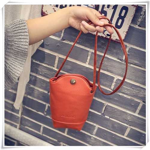 Women Irregular Little Phone Bag Casual PU Crossbody Bag