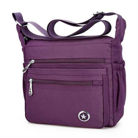 Women Front Pockets Shoulder Bags Light Crossbody Bags