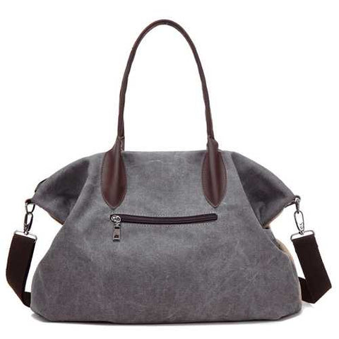 Vintage Large Capacity Women Canvas Casual Hobos Bag Ladies Crossbody Bags Ruched Solid Handbag
