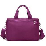 Women Nylon Multi Zipper Pockets Tote Handbags Casual Shoulder Bags Waterproof Crossbody Bags